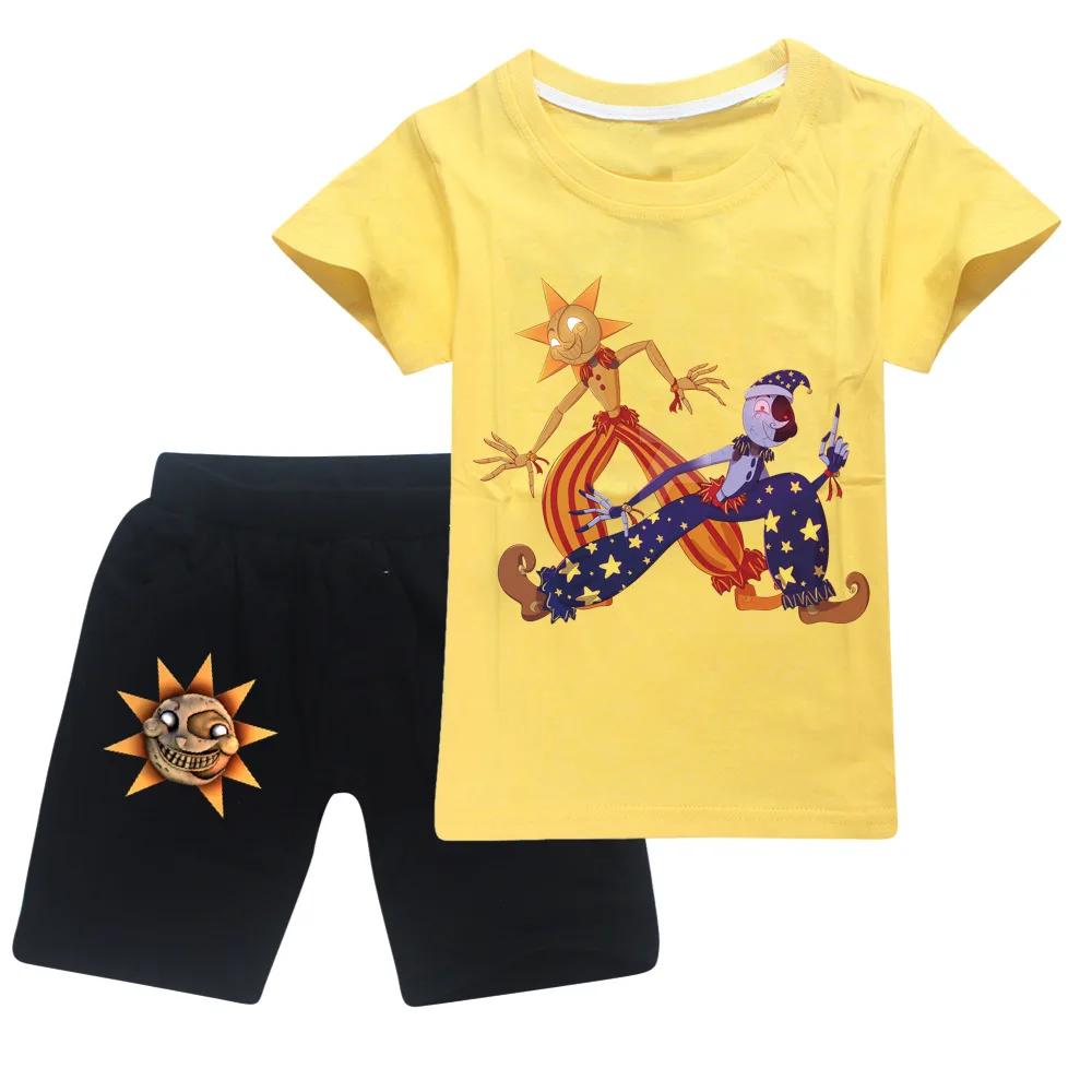 Fnaf  SunDrop Tshirt +  2pcs ο  ׷ Ű Ŭ ũ  ҳ Moondrop ư ϶ Ƽ